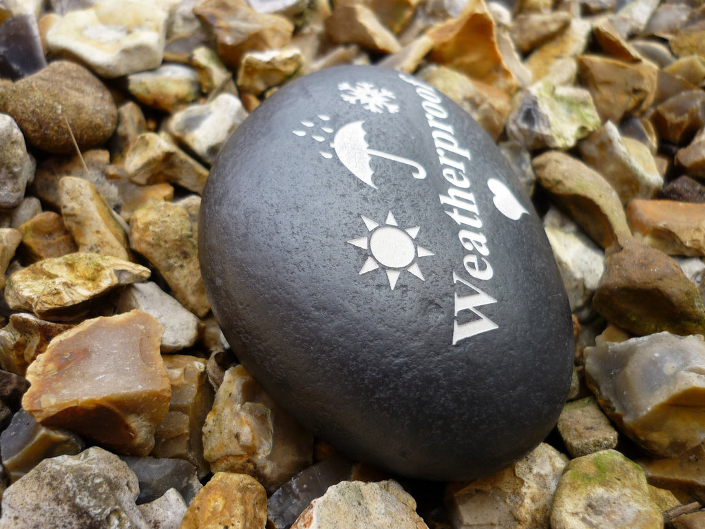 Pet Bird Memorial - Personalized Pebble (Stone Effect) - Weatherproof - Various Designs