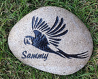 EXOTIC BIRDS Parrots, Cockatoo & more Breeds of Birds stones between 9”/10” or 7”/8" Memorial. Personalized Name Engraved Option to add Date