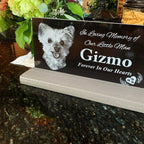 Laser engraved with the picture of your dog