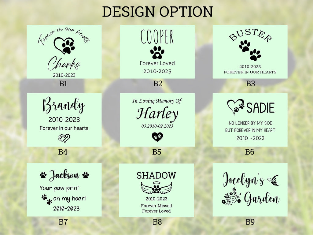 Personalized Pet Memorial Garden Stone