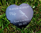 Budgerigar Budgie Bird personalised Engraved Slate Pet Memorial stone Grave Marker Plaque Gift birdy Heart,Parrot