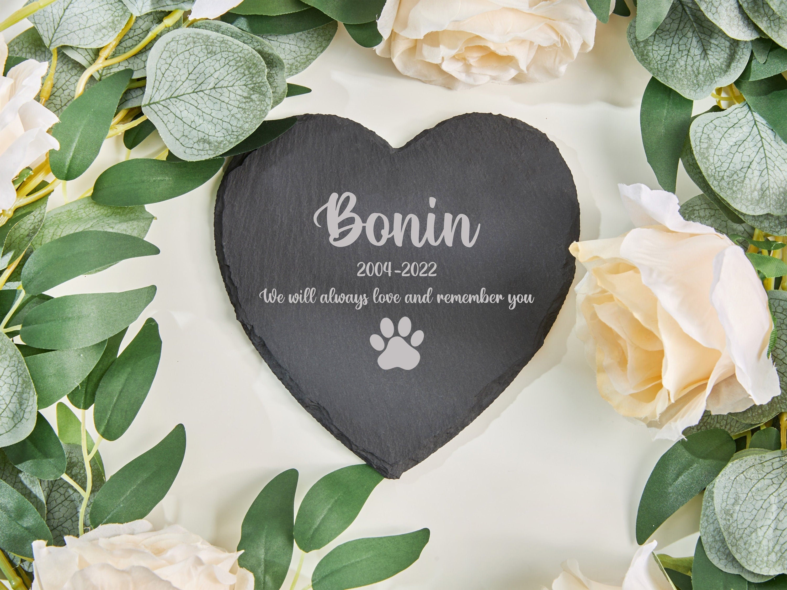 Personalized Engrave Dog Cat Memorial Plaque