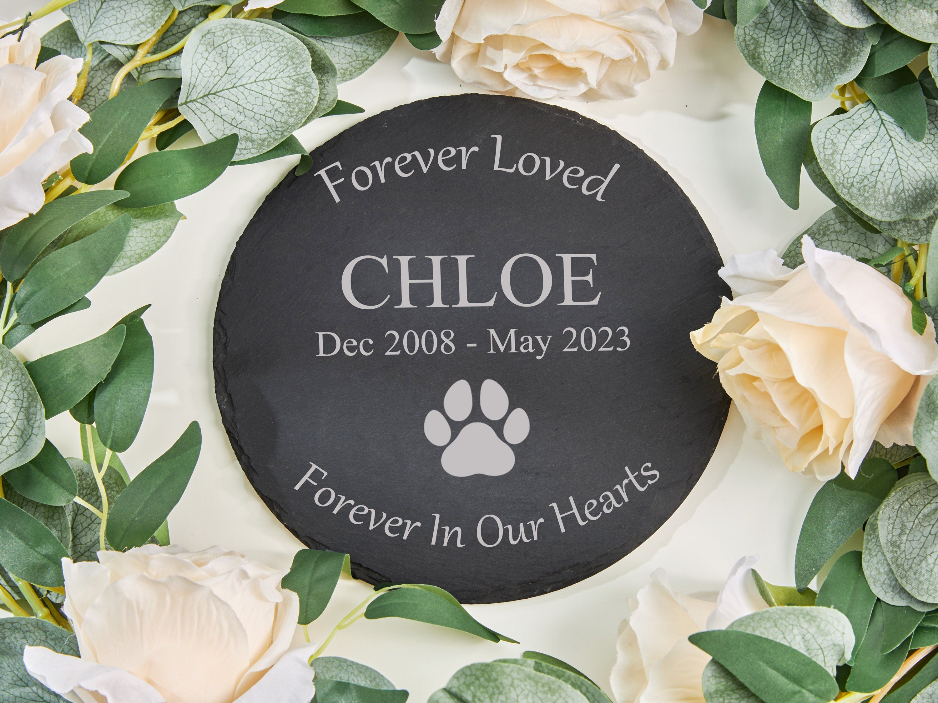 Personalized Engrave Dog Cat Memorial Plaque