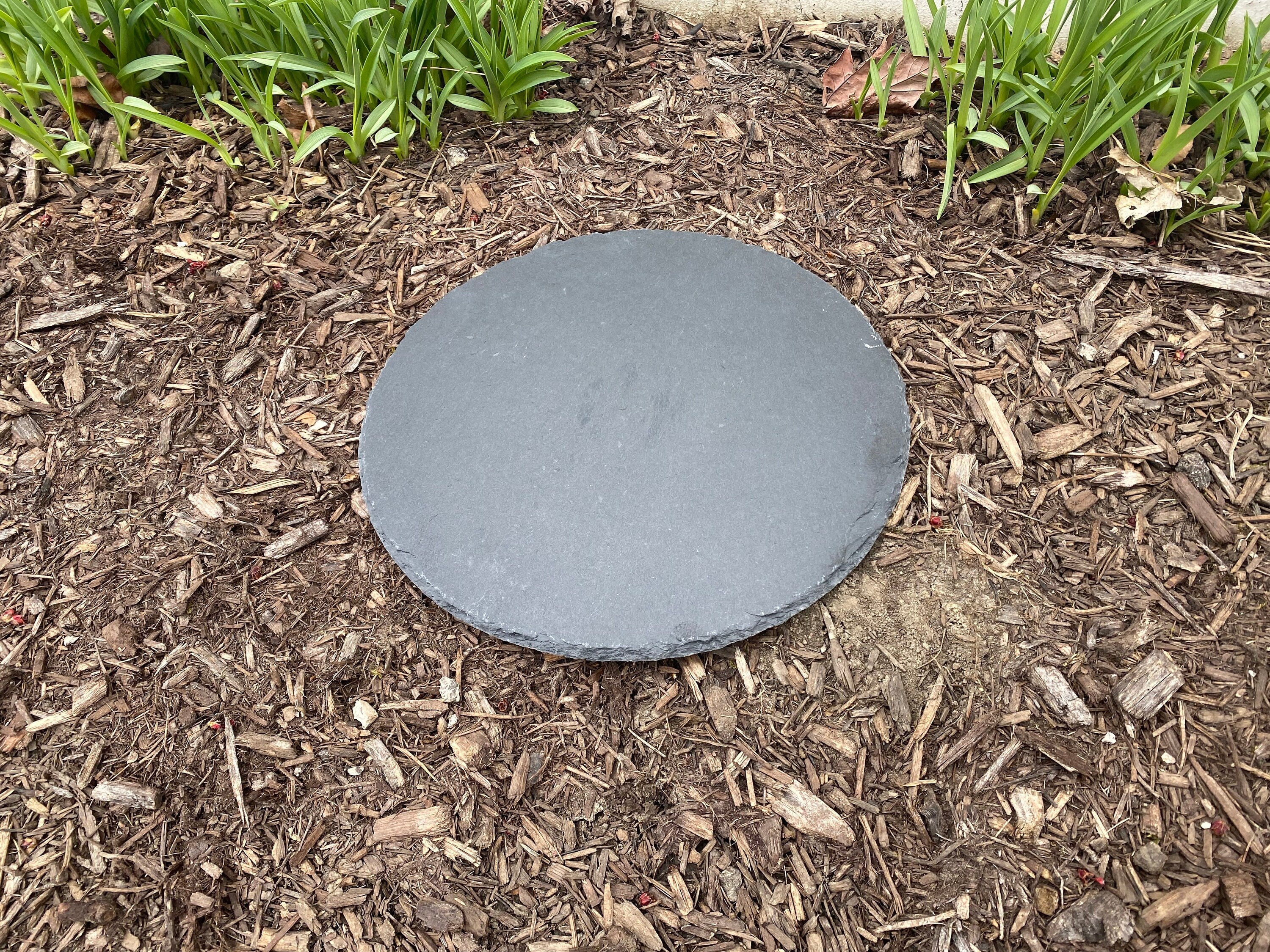 Engraved Pet Memorial Round Garden Stone, Rabbit Memorial, Cat Memorial, Lizard Memorial, Custom Grave Marker, Loss Of Pet, Dog Memorial