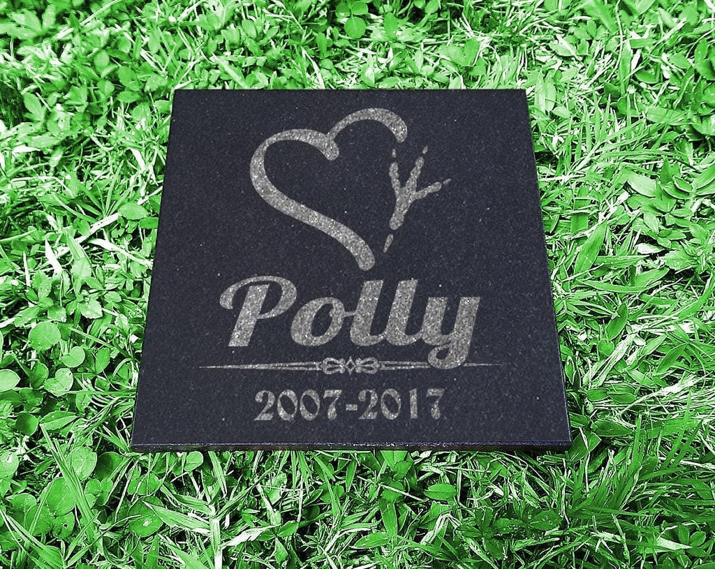 Photo Pet Memorial Gift for Bird Lovers: Parakeet & African Grey Parrot Parakeet Cockatiel Lovebird Memorial Stone | Pet Loss Burial Marker