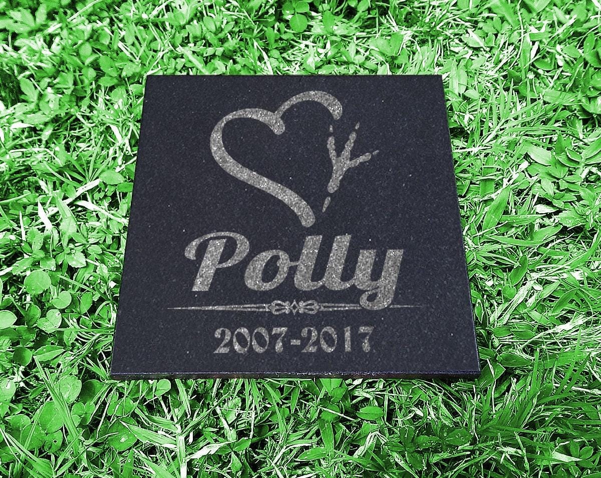 Photo Pet Memorial Gift for Bird Lovers: Parakeet & African Grey Parrot Parakeet Cockatiel Lovebird Memorial Stone | Pet Loss Burial Marker