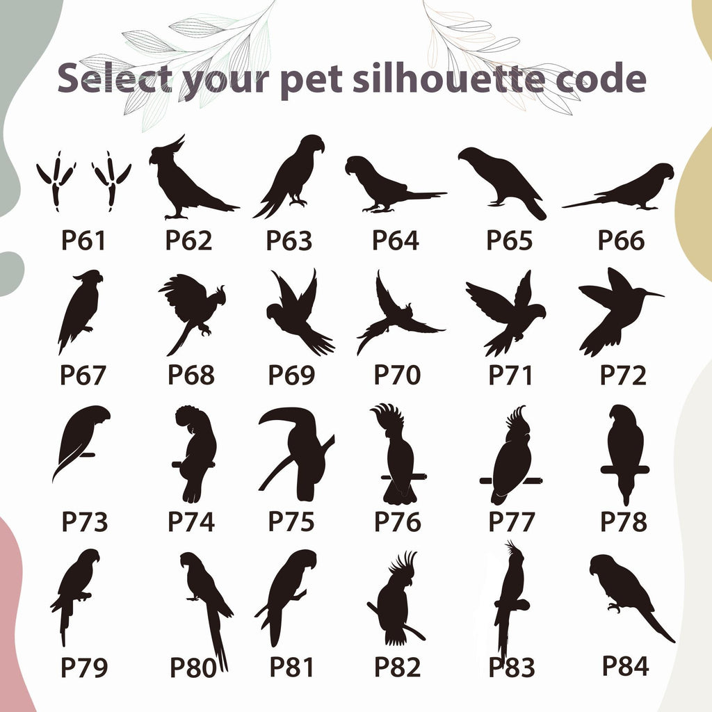 Custom Parrot Memorial Stone - Personalized Pet Memorial Stone, Natural River Stone Keepsake, Pet Parrot Tribute, birds Loss Gift