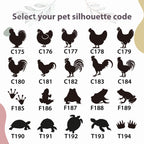 Personalized Chicken Memorial Stone - Custom Engraved Hen Tribute, Natural River Stone Pet Memorial Stone, Pet Loss Gift for Chickens