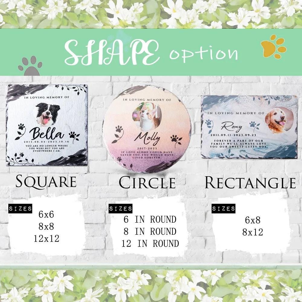 Personalized Granite Dog Cat Memorial Headstone