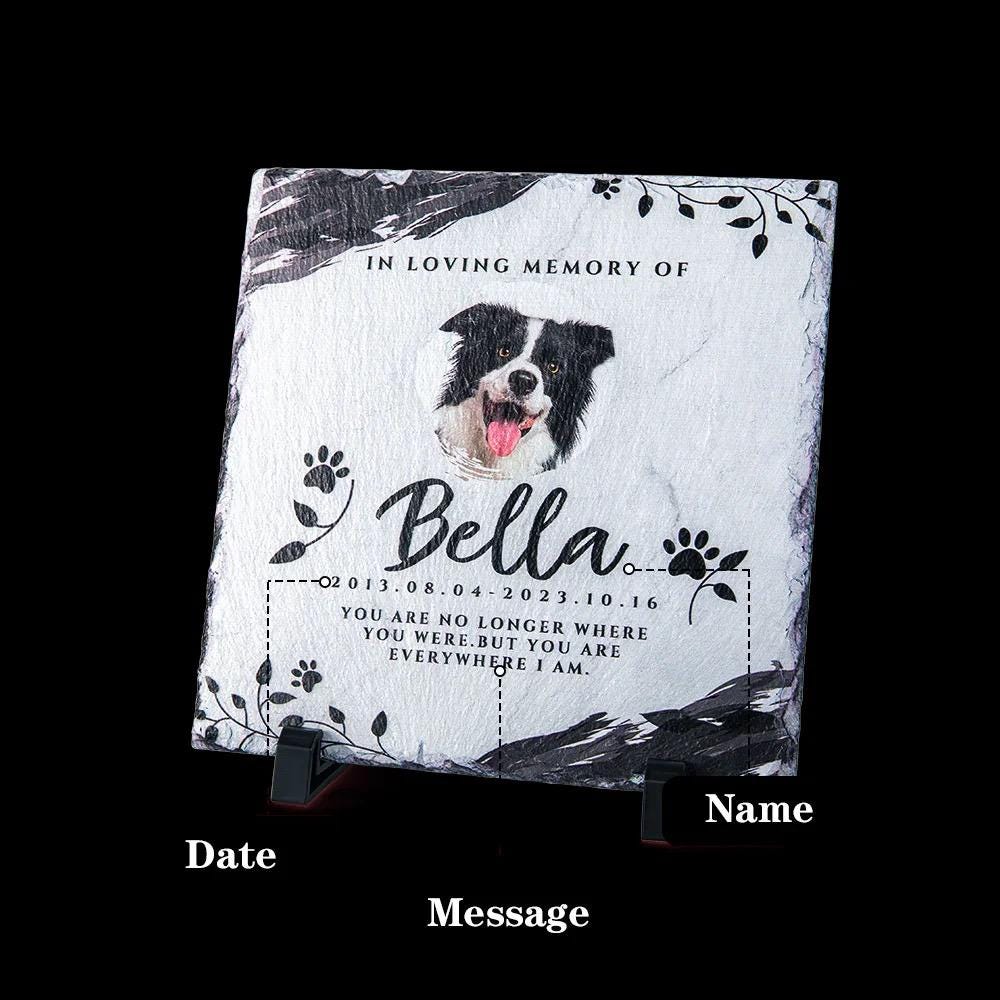 Personalized Granite Dog Cat Memorial Headstone