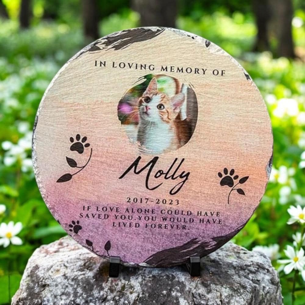 Personalized Granite Dog Cat Memorial Headstone