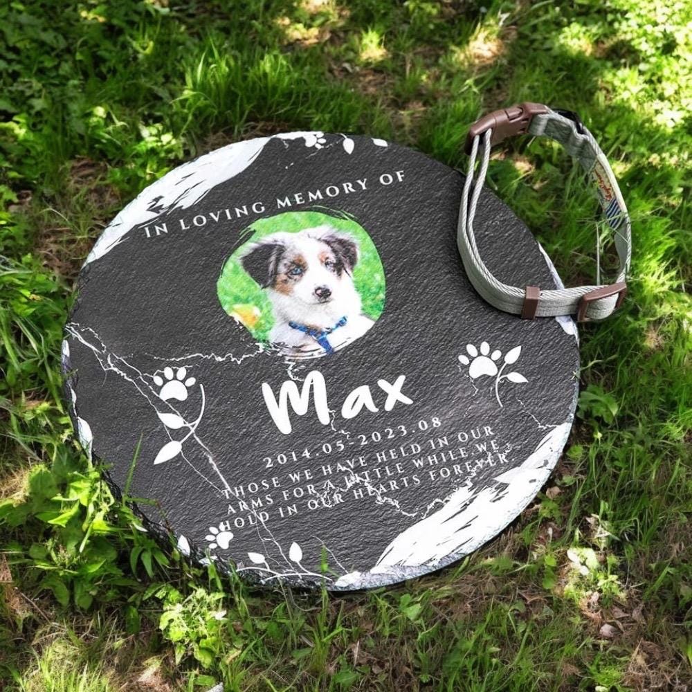 Personalized Granite Dog Cat Memorial Headstone