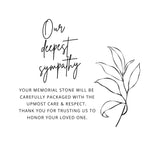 Memorial Garden Stone - Loss of Loved One