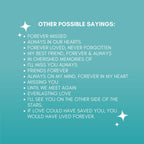 Memorial Garden Stone - Loss of Loved One