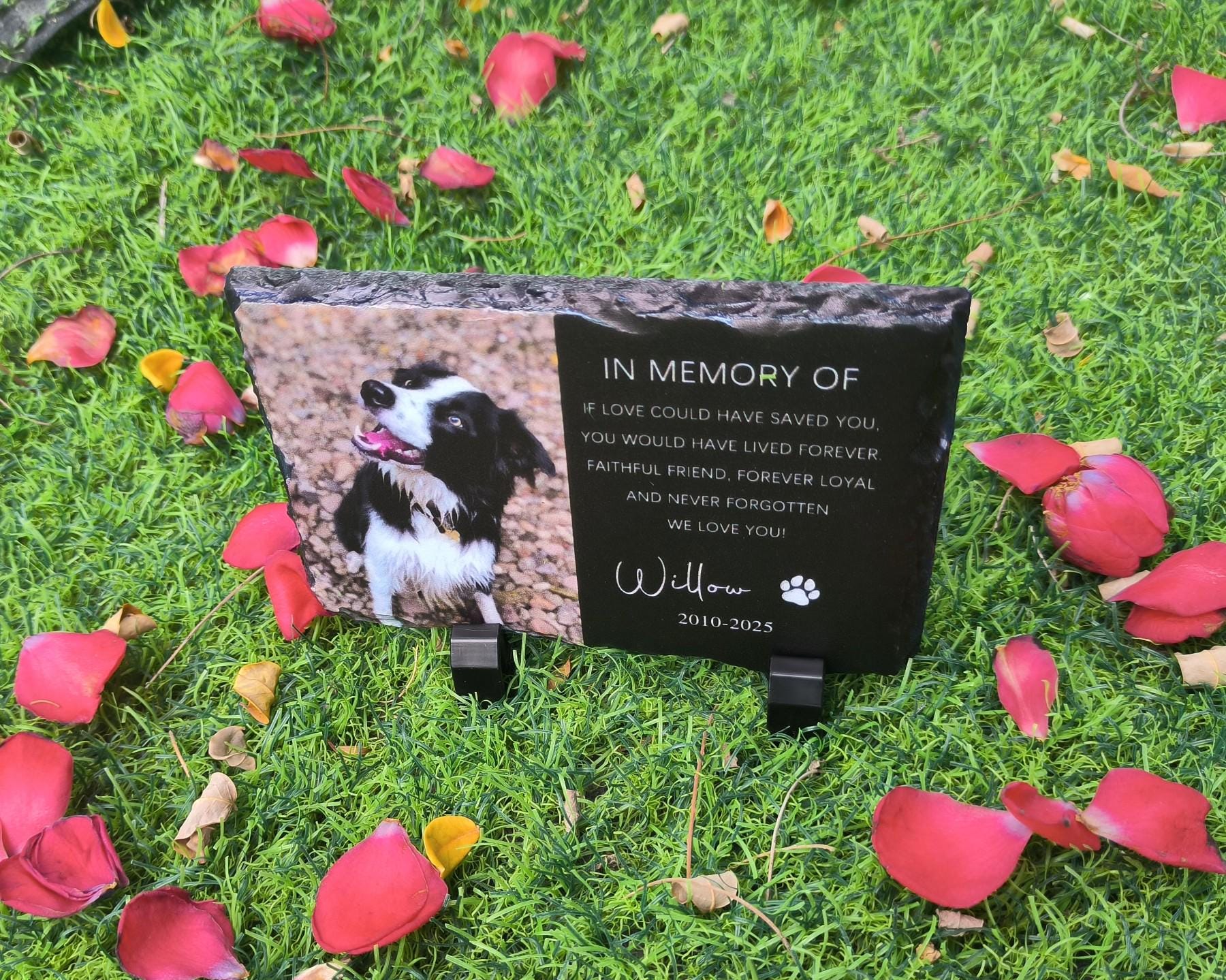 Personalized Pet Grave Marker With Photo