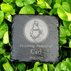 Small Personalized Cockatoo Bird Memorial Stone – Engraved Slate Grave Marker for Pet Parrot