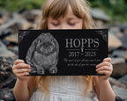 Engraved Granite Outdoor Memorial Plaque for Rabbits