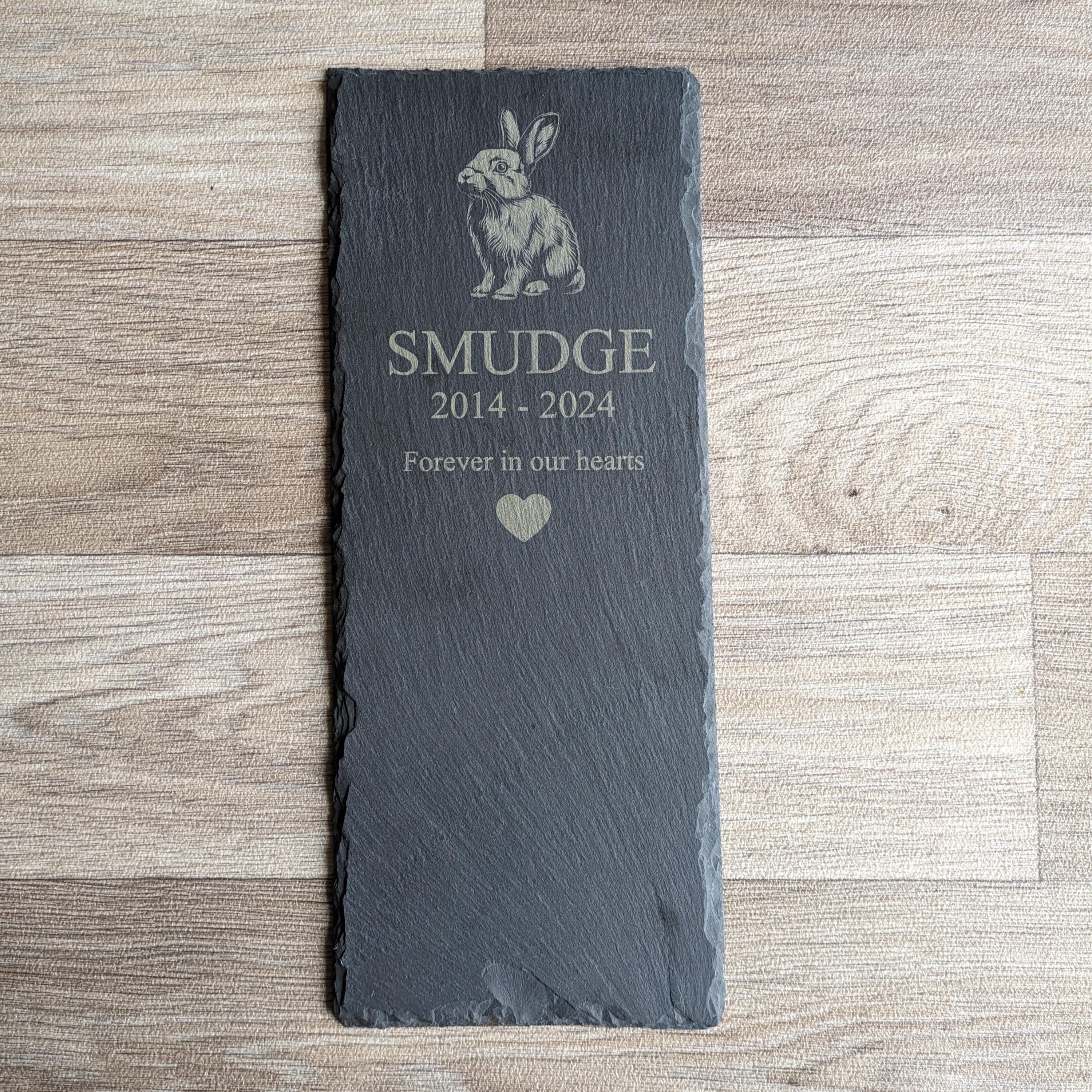 Personalised Parrot Parakeet Slate Memorial Plaque, pet memorial, grave marker, pet headstone, engraved plaque, engraved pet memorial