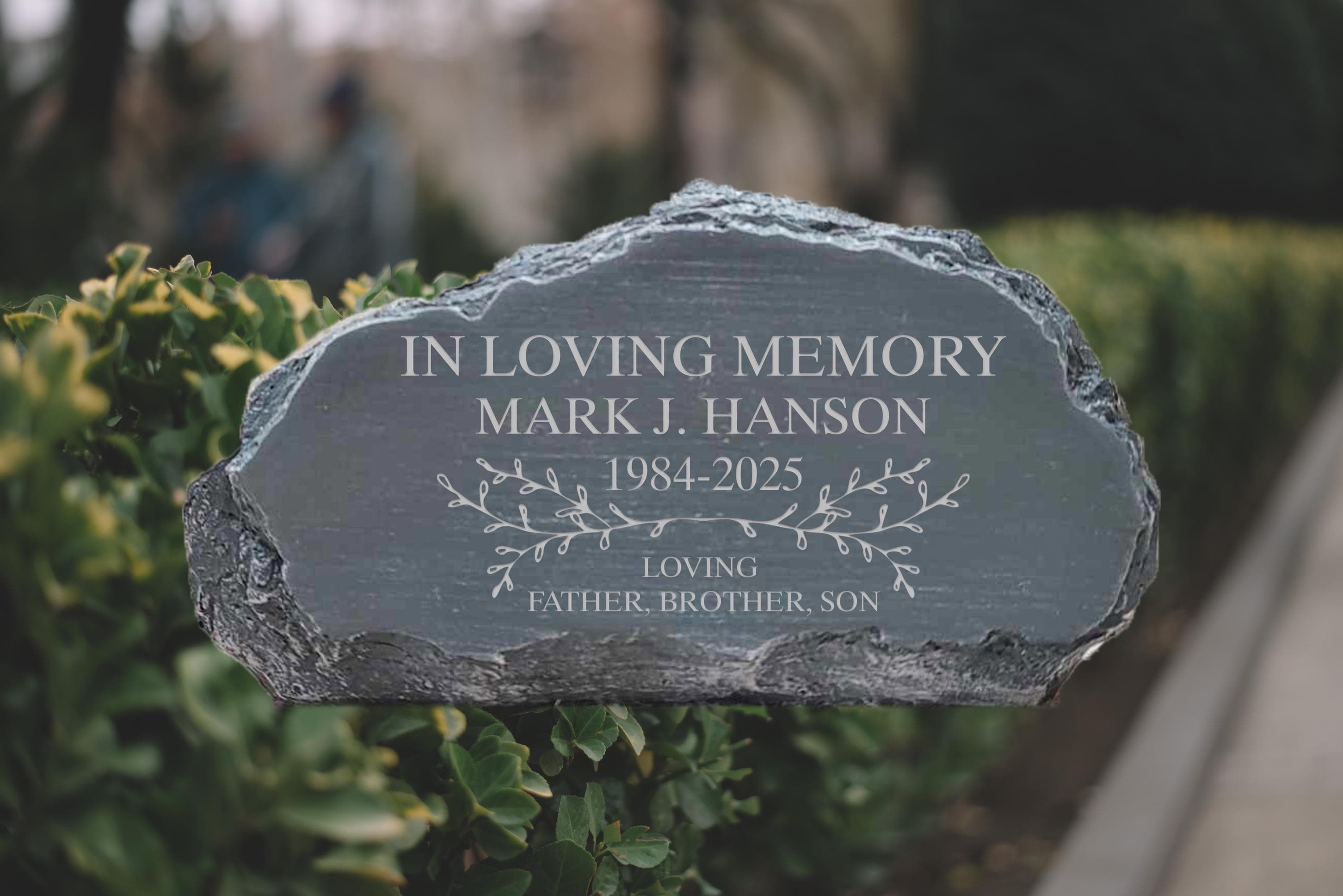 Custom Memorial Garden Stone