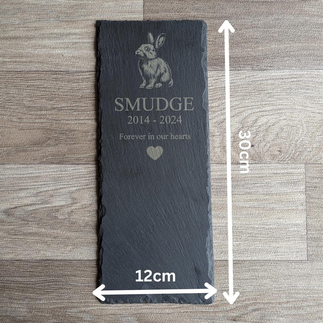 Personalised Parrot Parakeet Slate Memorial Plaque, pet memorial, grave marker, pet headstone, engraved plaque, engraved pet memorial