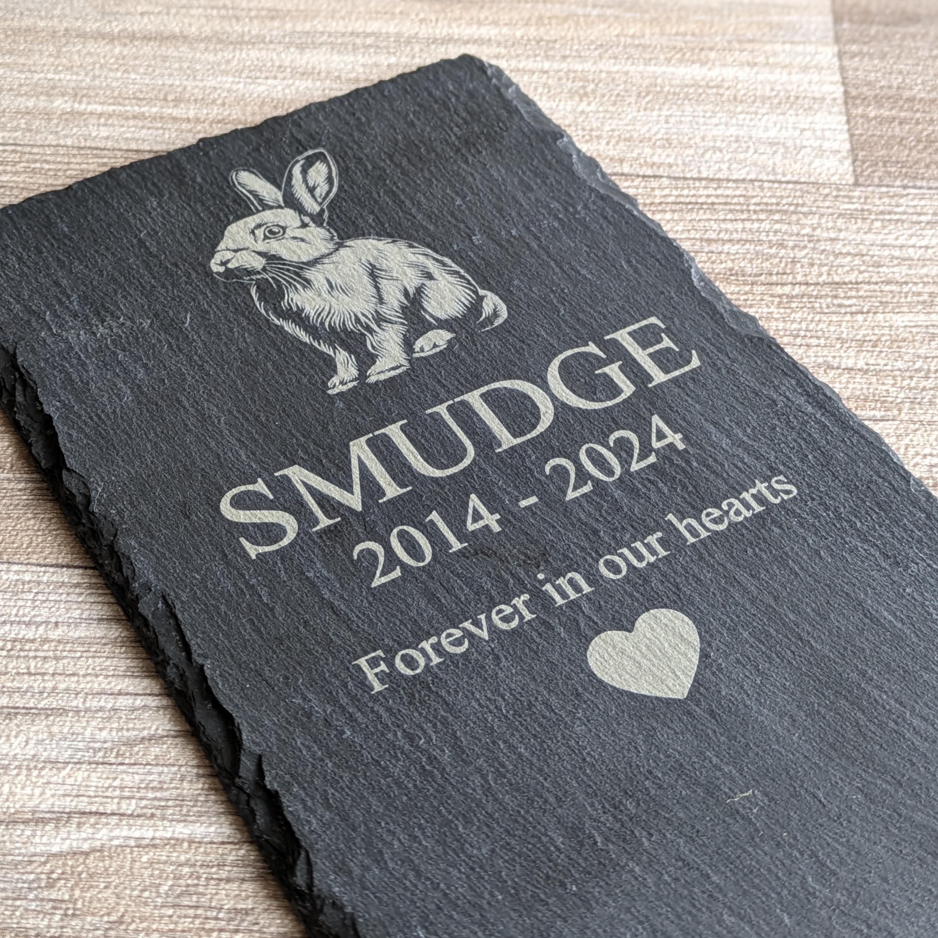 Personalised Parrot Parakeet Slate Memorial Plaque, pet memorial, grave marker, pet headstone, engraved plaque, engraved pet memorial