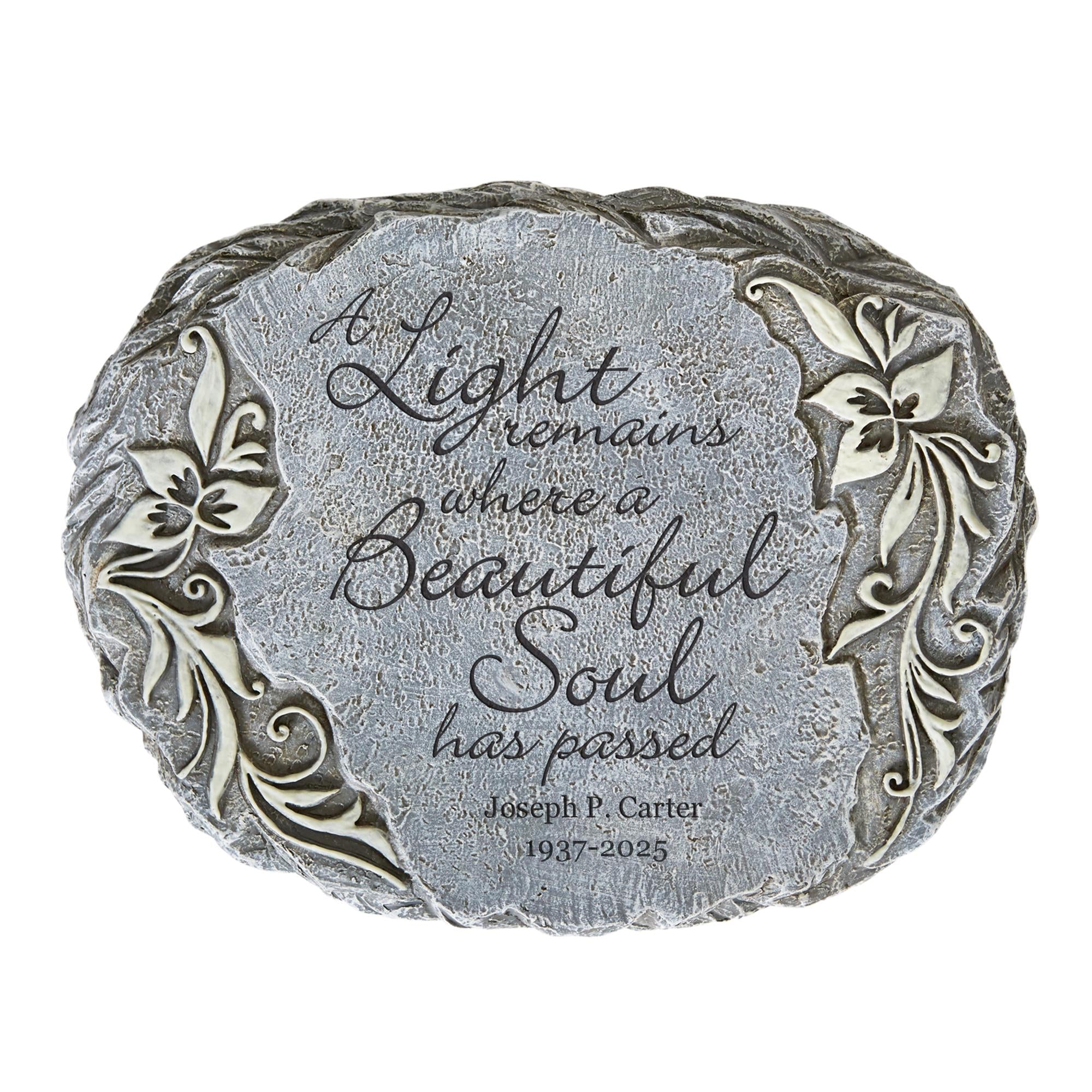 Personalized Memorial Garden Stone