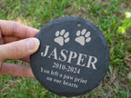 Custom Engraved Garden Stone with Hanging Stake, Memorial Gifts for Loss of Mom/Dad/Grandparents/Pets, Perfect for Gardeners & Plant Markers