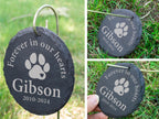 Custom Engraved Garden Stone with Hanging Stake, Memorial Gifts for Loss of Mom/Dad/Grandparents/Pets, Perfect for Gardeners & Plant Markers