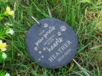 Custom Engraved Garden Stone with Hanging Stake, Memorial Gifts for Loss of Mom/Dad/Grandparents/Pets, Perfect for Gardeners & Plant Markers