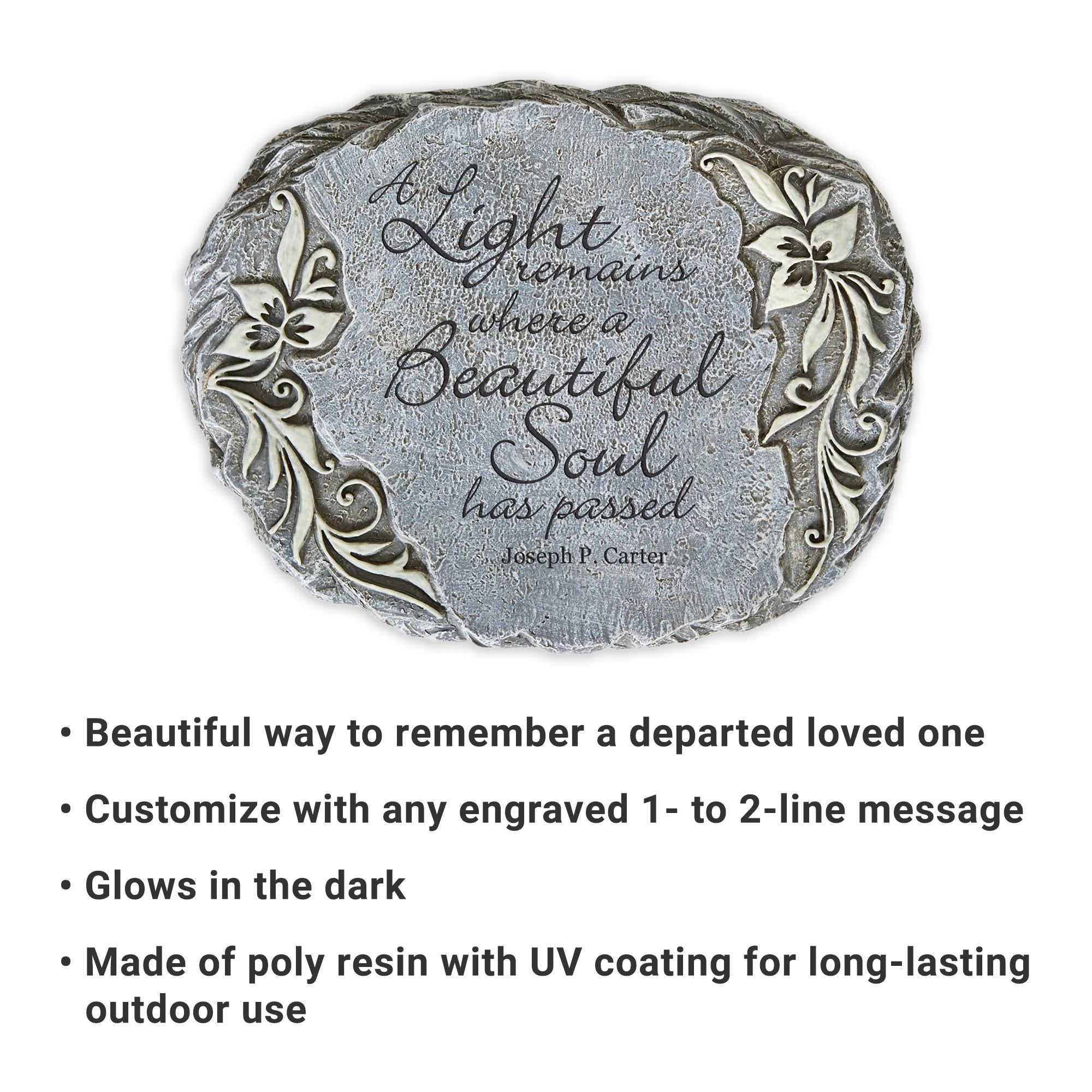 Personalized Memorial Garden Stone