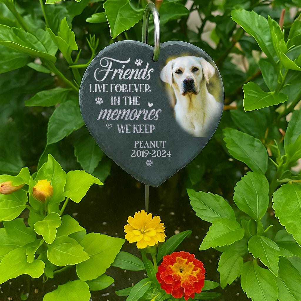 Personalized Engraved Pet Memorial Garden Stone