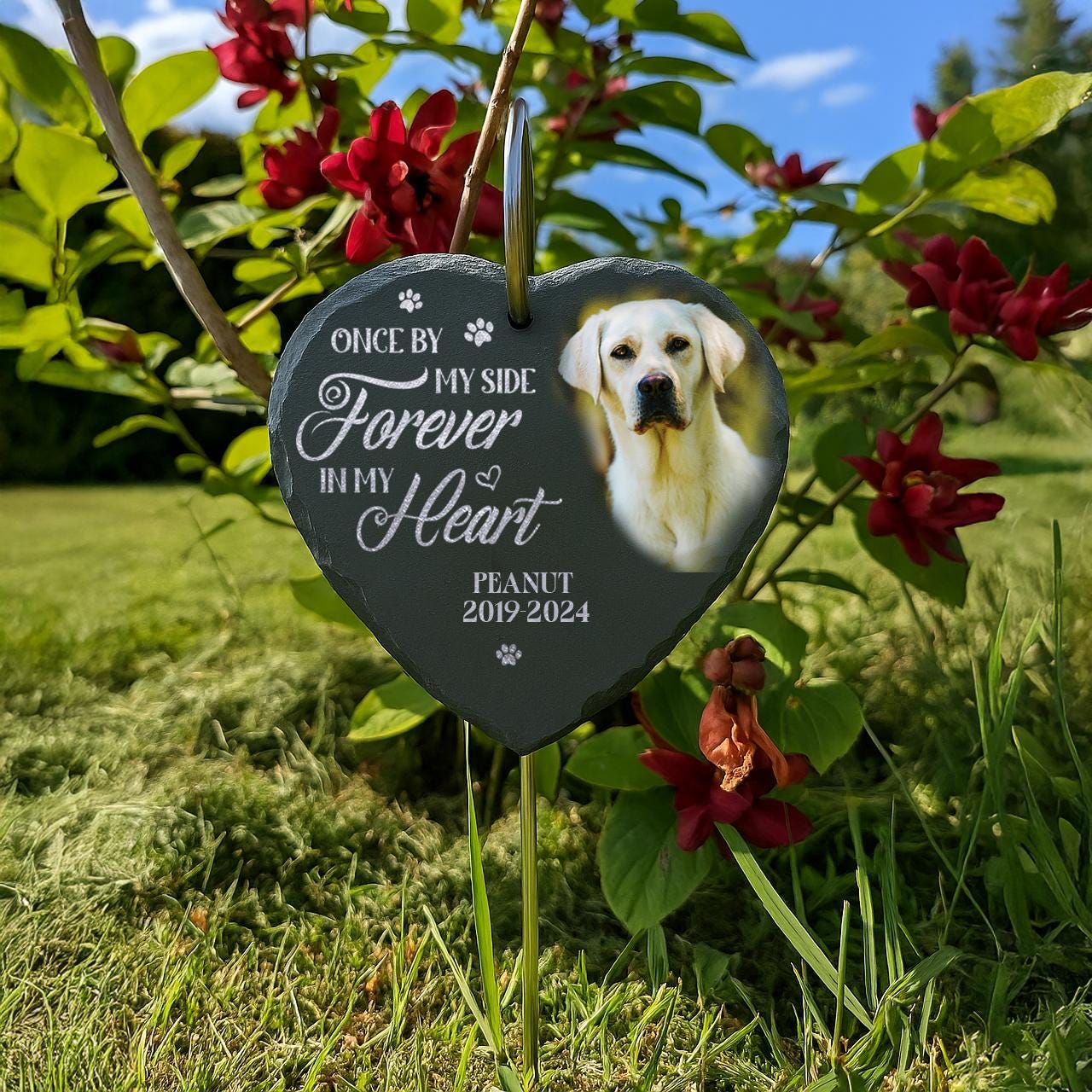 Personalized Engraved Pet Memorial Garden Stone
