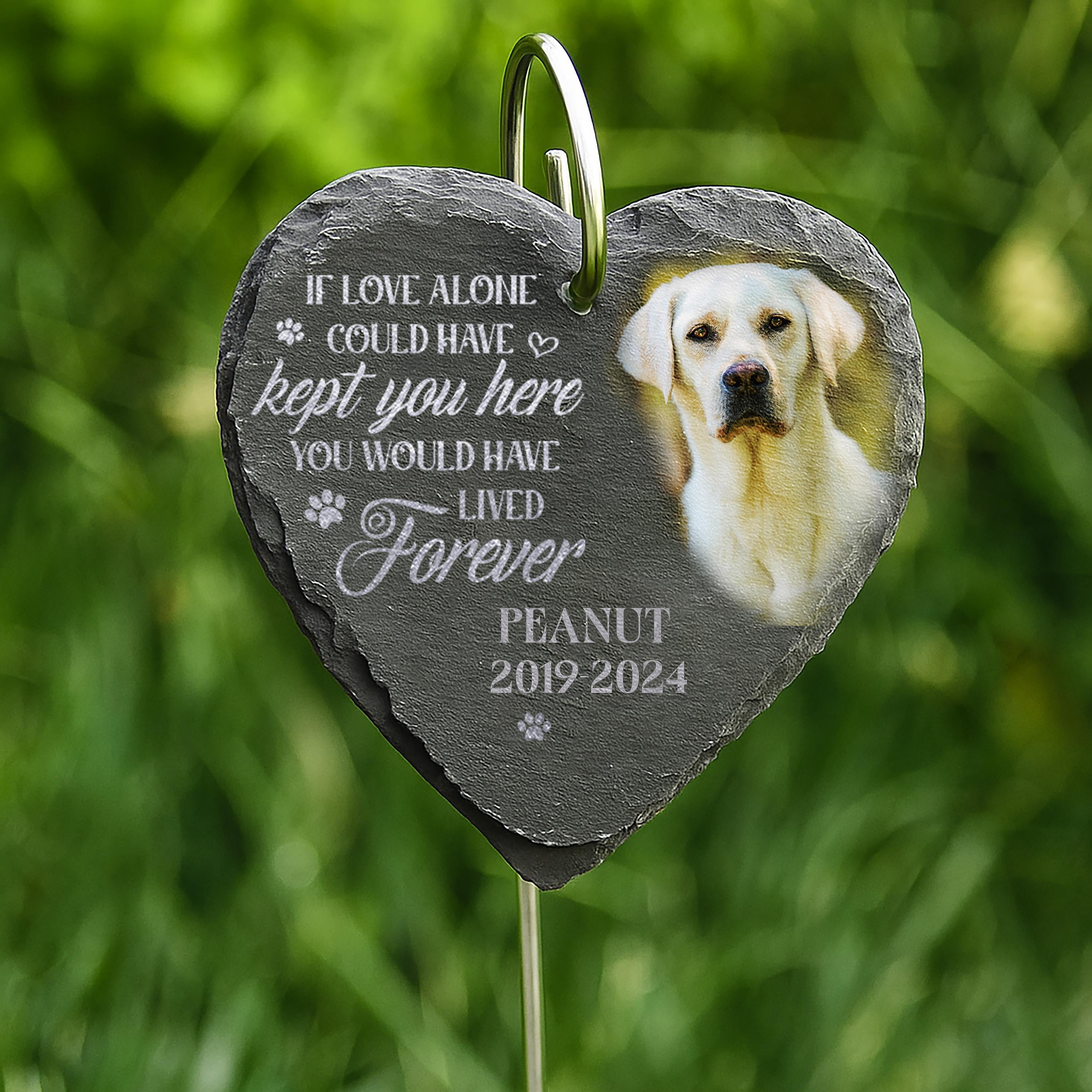 Personalized Engraved Pet Memorial Garden Stone