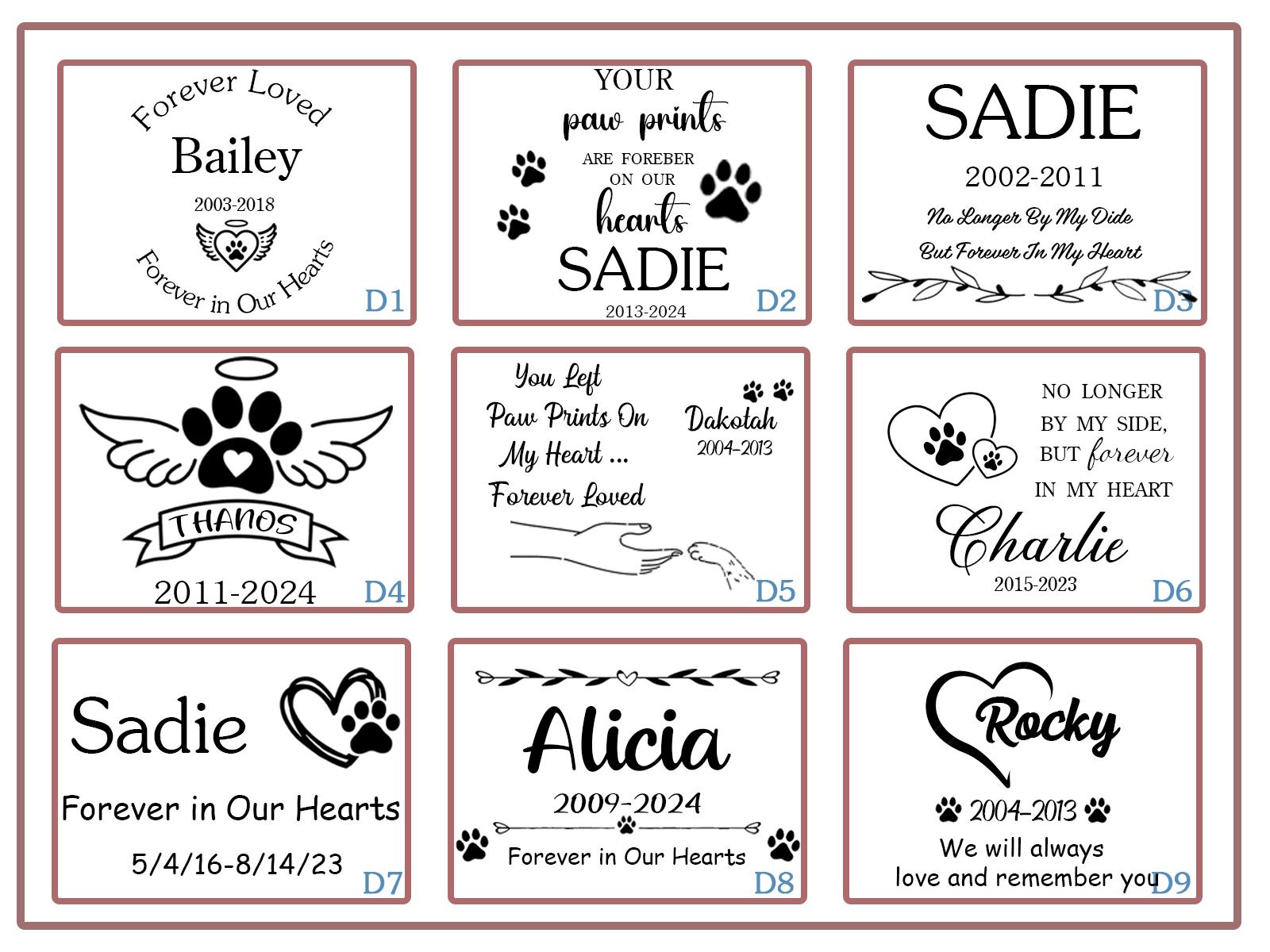 Personalized Pet Memorial