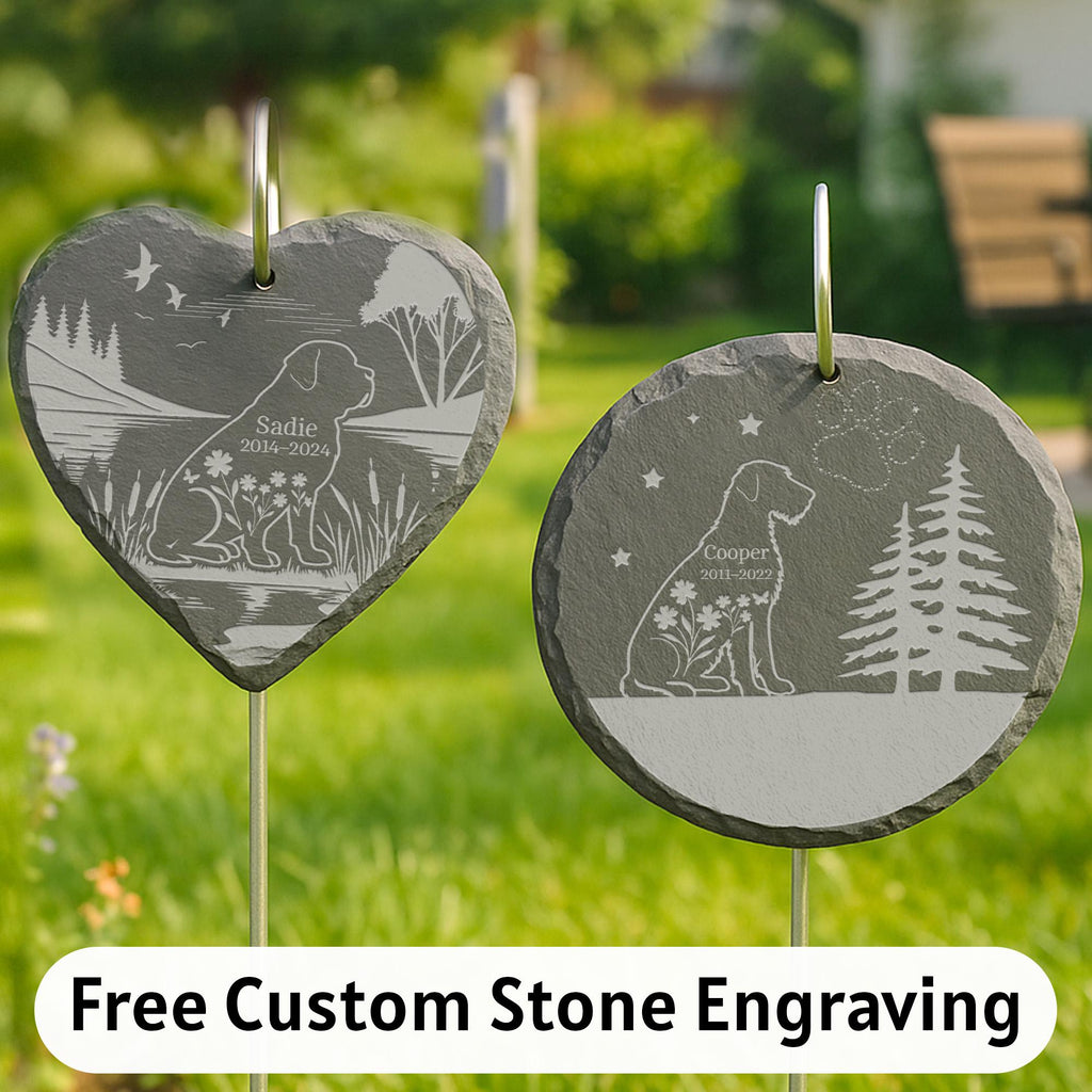 Personalized Engraved Memorial Stone for Pet Loss