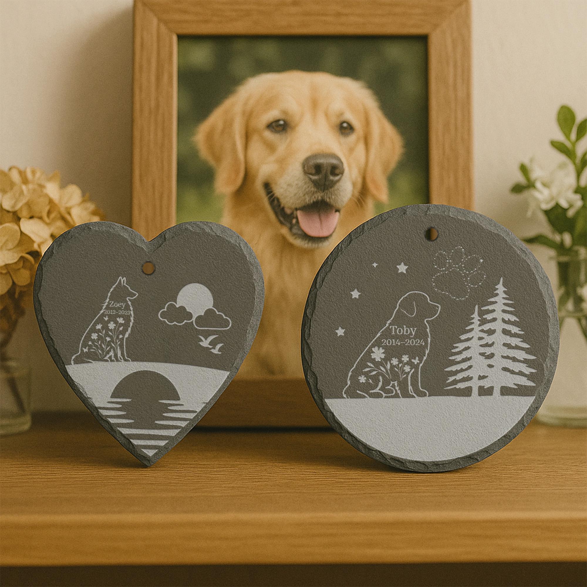 Personalized Engraved Memorial Stone for Pet Loss